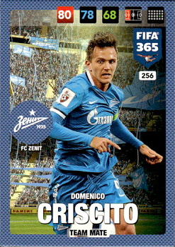 Domenico Criscito Zenit Petersburg Panini FIFA 365 2017 Adrenalyn XL Nordic Edition  #256