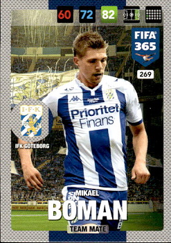 Mikael Boman IFK Goteborg Panini FIFA 365 2017 Adrenalyn XL Nordic Edition  #269