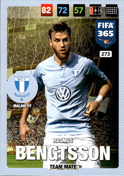 Rasmus Bengtsson Malmo FF Panini FIFA 365 2017 Adrenalyn XL Nordic Edition  #273