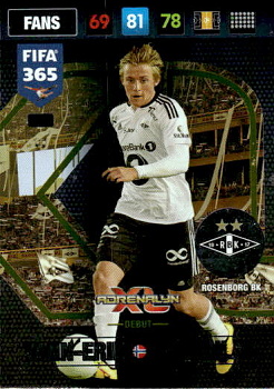 Yann-Erik De Lanlay Rosenborg BK Panini FIFA 365 2017 Adrenalyn XL Nordic Edition AXL Veteran #412