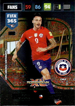 Mauricio Pinilla Chile Panini FIFA 365 2017 Adrenalyn XL Nordic Edition AXL Debut #422