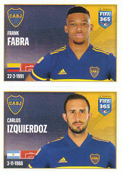 Frank Fabra / Carlos Izquierdoz Boca Juniors samolepka 2022 FIFA 365 #5