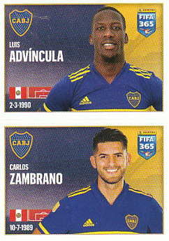 Luis Advincula / Carlos Zambrano Boca Juniors samolepka 2022 FIFA 365 #7