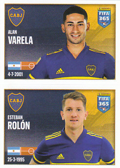 Alan Varela / Esteban Rolon Boca Juniors samolepka 2022 FIFA 365 #11