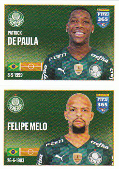 Patrick de Paula / Felipe Melo Palmeiras samolepka 2022 FIFA 365 #24