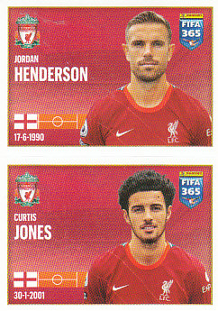 Jordan Henderson / Curtis Jones Liverpool samolepka 2022 FIFA 365 #54
