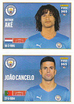 Nathan Ake / Joao Cancelo Manchester City samolepka 2022 FIFA 365 #65