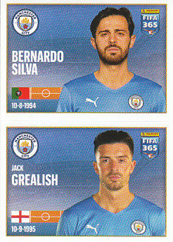 Bernardo Silva / Jack Grealish Manchester City samolepka 2022 FIFA 365 #68