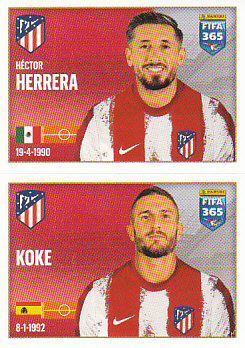 Hector Herrera / Koke Atletico Madrid samolepka 2022 FIFA 365 #100