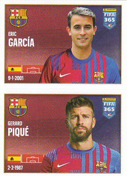 Eric Garcia / Gerard Pique FC Barcelona samolepka 2022 FIFA 365 #112