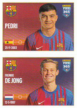 Pedri / Frenkie de Jong FC Barcelona samolepka 2022 FIFA 365 #114
