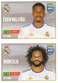 Eder Militao / Marcelo Real Madrid samolepka 2022 FIFA 365 #126