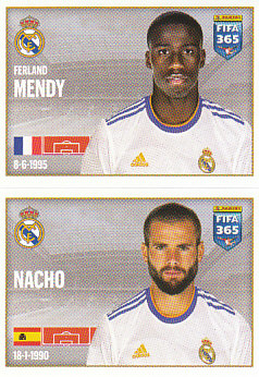 Ferland Mendy / Nacho Real Madrid samolepka 2022 FIFA 365 #127