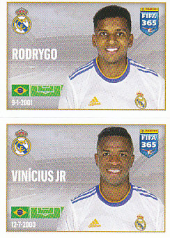 Rodrygo / Vinicius Jr Real Madrid samolepka 2022 FIFA 365 #133