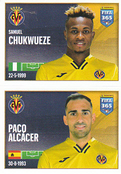 Samuel Chukwueze / Paco Alcacer Villarreal samolepka 2022 FIFA 365 #147