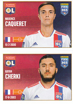 Maxence Caqueret / Rayan Cherki Olympique Lyonnais samolepka 2022 FIFA 365 #160