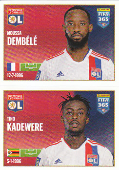 Moussa Dembele / Tino Kadewere Olympique Lyonnais samolepka 2022 FIFA 365 #162
