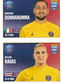 Gianluigi Donnarumma / Keylor Navas Paris Saint-Germain samolepka 2022 FIFA 365 #169