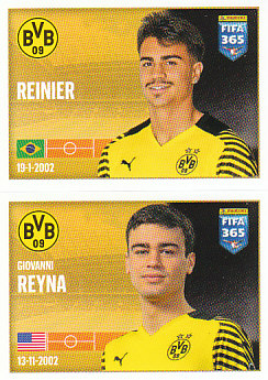 Reinier / Giovanni Reyna Borussia Dortmund samolepka 2022 FIFA 365 #205