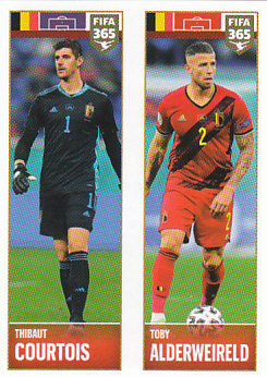 Thibaut Courtois / Toby Alderweireld Belgium samolepka 2022 FIFA 365 #349