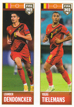 Leander Dendoncker / Youri Tielemans Belgium samolepka 2022 FIFA 365 #353