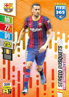 Sergio Busquets FC Barcelona 2022 FIFA 365 Fans' Favourite #209