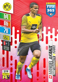 Manuel Akanji Borussia Dortmund 2022 FIFA 365 Fans' Favourite #219