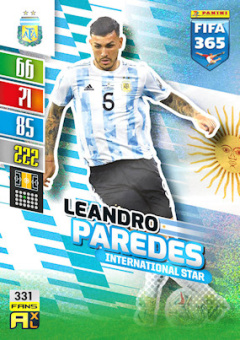 Leandro Paredes Argentina 2022 FIFA 365 International Star #331