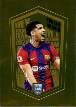 Ronald Araujo FC Barcelona samolepka Panini FIFA 365 2024 My Golden Team #ARA