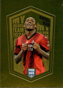 Rafael Leao A.C. Milan samolepka Panini FIFA 365 2024 My Golden Team #LEA