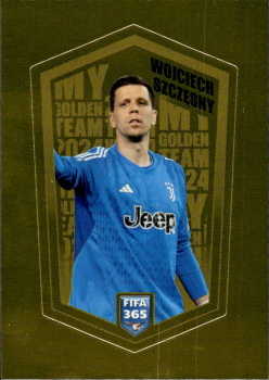 Wojciech Szczesny Juventus FC samolepka Panini FIFA 365 2024 My Golden Team #SZC
