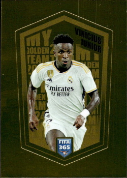 Vinicius Junior Real Madrid samolepka Panini FIFA 365 2024 My Golden Team #VIN