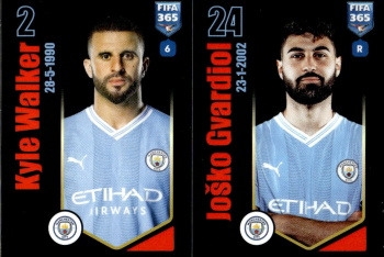 Kyle Walker / Josko Gvardiol Manchester City samolepka Panini FIFA 365 2024 #89