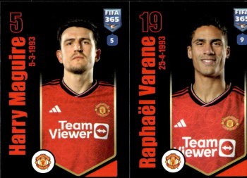 Harry Maguire / Raphael Varane Manchester United samolepka Panini FIFA 365 2024 #106