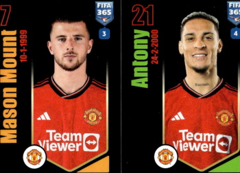 Mason Mount / Antony Manchester United samolepka Panini FIFA 365 2024 #112