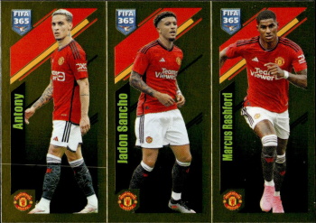 Antony / Jadon Sancho / Marcus Rashford Manchester United samolepka Panini FIFA 365 2024 #113