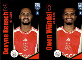 Devyne Rensch / Owen Wijndal AFC Ajax samolepka Panini FIFA 365 2024 #121