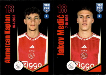 Ahmetcan Kaplan / Jakov Medic AFC Ajax samolepka Panini FIFA 365 2024 #122
