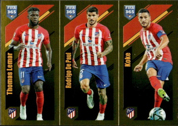 Thomas Lemar / Rodrigo De Paul / Koke Atletico Madrid samolepka Panini FIFA 365 2024 #139