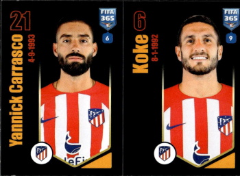 Yannick Carrasco / Koke Atletico Madrid samolepka Panini FIFA 365 2024 #143