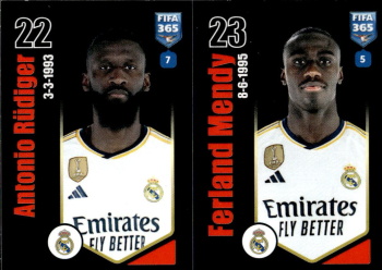 Antonio Rudiger / Ferland Mendy Real Madrid samolepka Panini FIFA 365 2024 #169