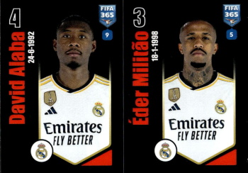 David Alaba / Eder Militao Real Madrid samolepka Panini FIFA 365 2024 #170