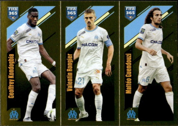 Geoffrey Kondogbia / Valentin Rongier / Matteo Guendouzi Olympique de Marseille samolepka Panini FIFA 365 2024 #203