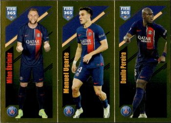 Milan Skriniar / Manuel Ugarte / Danilo Pereira Paris Saint-Germain samolepka Panini FIFA 365 2024 #219