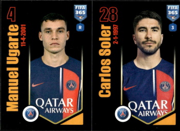 Manuel Ugarte / Carlos Soler Paris Saint-Germain samolepka Panini FIFA 365 2024 #220