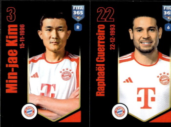 Min-jae Kim / Raphael Guerreiro Bayern Munchen samolepka Panini FIFA 365 2024 #234