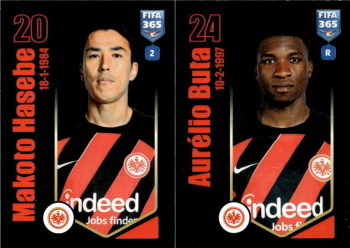 Makoto Hasebe / Aurelio Buta Eintracht Frankfurt samolepka Panini FIFA 365 2024 #249