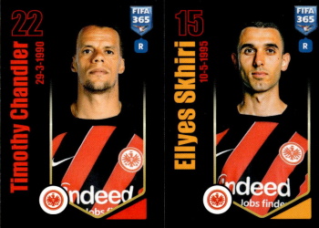 Timothy Chandler / Ellyes Skhiri Eintracht Frankfurt samolepka Panini FIFA 365 2024 #252