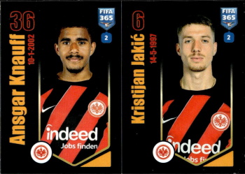 Ansgar Knauff / Kristijan Jakic Eintracht Frankfurt samolepka Panini FIFA 365 2024 #255