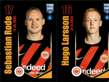 Sebastian Rode / Hugo Larsson Eintracht Frankfurt samolepka Panini FIFA 365 2024 #256